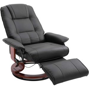 HOMCOM Faux Leather Manual Recliner