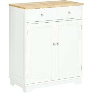 HOMCOM Sideboard with Solid Wood Countertop